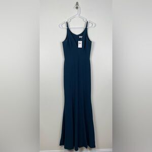 Dress the Population Dress Small Spaghetti Strap Floor-length V-Neck Front Slit